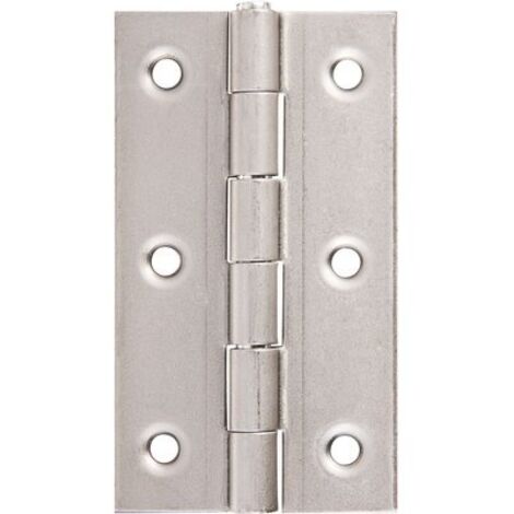 Monin – Charnière forte pour meuble acier décapé 80 x 80 mm – Charge maximale pour usage intensif – 424350