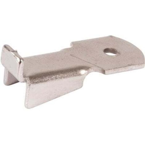 Monin – Taquet standard pour crémaillère acier nickelé – Longueur 32 mm – Résistance accrue pour charges lourdes – 522130