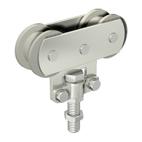 Mantion – Équerre de fixation 75kg pour rail tubulaire 50x40mm – Protection électrolytique – Monture sur chant – 255A