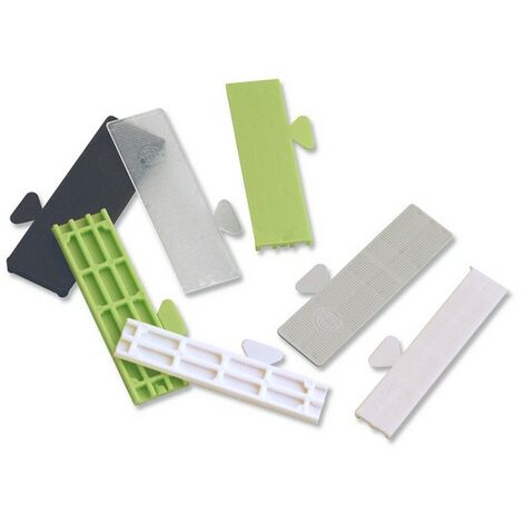 Cales vitrage panachees lrg.24mm l.80mm ep de 1 a 5mm