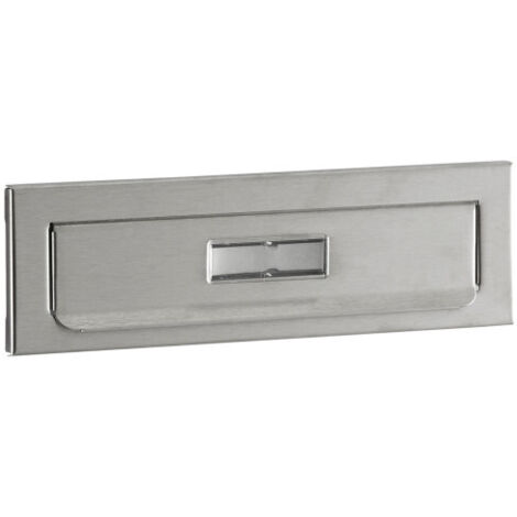 Decayeux – Entrée de boîte aux lettres en acier inoxydable – Résistante aux intempéries – Dimensions 225x67mm – Installation facile sur toutes surfaces (1/5)