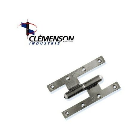 Charnière Picarde grand écartement 160x100mm – Zinguée blanc – Système de graissage sans démontage – Norme CE – Faure Et Fils (1/2)