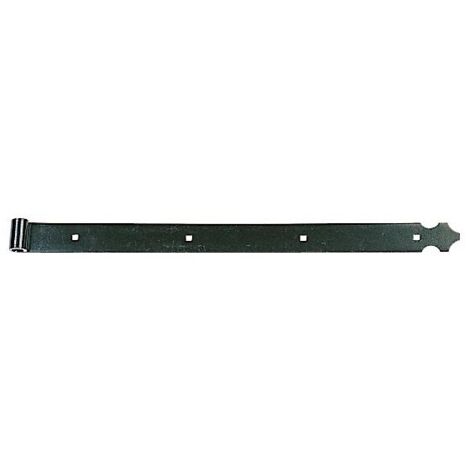 Penture droite 415 mm finition noir pour volets aluminium et PVC - TORBEL