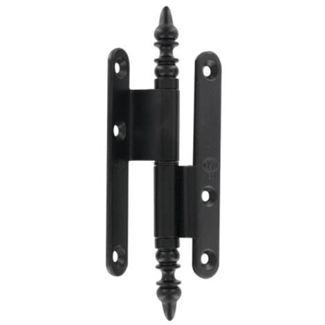 Paumelle rustique contrecoudée acier BROS - 110x60x70 - patiné verni - gauche - 23ARG1163 (1/3)