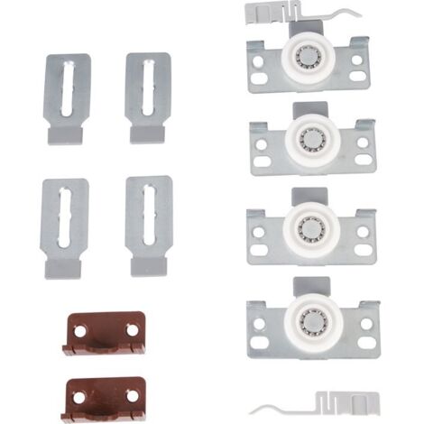 Hettich – Kit garniture Slide line 56 – Rail de porte coulissante – Longueur 2m – Composant inclus : garniture de porte – Charge maximale 100kg