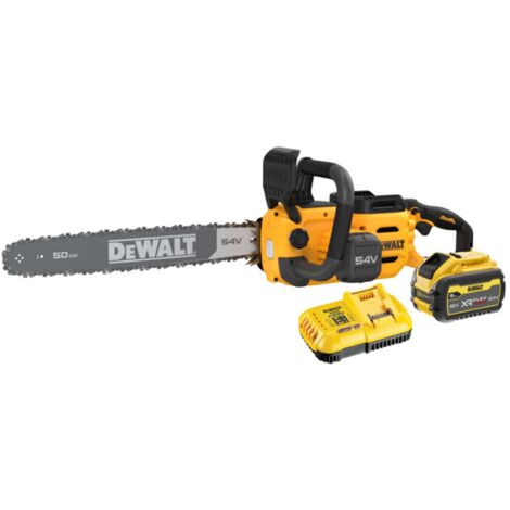 Dewalt – Tronçonneuse à batterie 50 cm DCMCS575X1QW – Moteur Brushless 3000W – Autonomie jusqu'à 115 coupes – Avec 1 batterie 9Ah et chargeur (1/10)