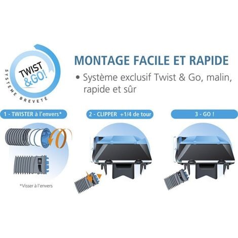 Kit VMC SF Hygrocosy hygroréglable 6 sanitaires - ATLANTIC - avec 3 bouches - 412292
