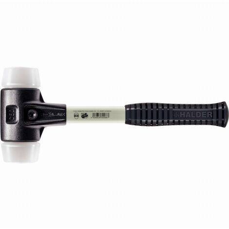 Maillet HALDER SIMPLEX Superplastique avec boîtier en fonte malléable renforcée et manche en fibre de verre - D=40 mm - 3707.040 (1/2)