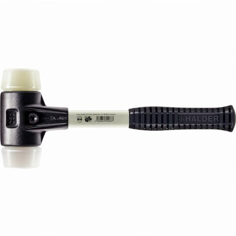 Maillet HALDER SIMPLEX superplastique / nylon avec boîtier en fonte malléable renforcée et manche en fibre de verre - D=30 mm - 3778.030 (1/2)