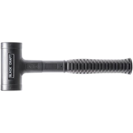 Maillet BLACKCRAFT, avec manche en tube d'acier incassable, habillé de PUR et ergonomique, poignée antidérapante - D=40 mm - 3379.040