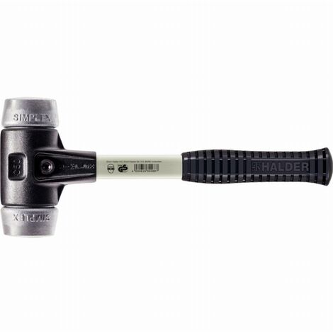 Maillet HALDER SIMPLEX Métal doux avec boîtier en fonte malléable renforcée et manche en fibre de verre - D=60 mm - 3709.060 (1/2)