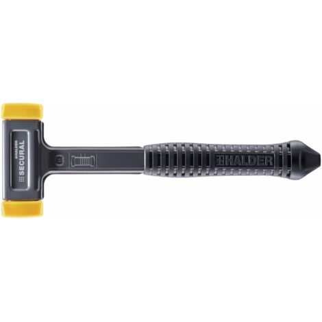 Maillet SECURAL - Plus, Tête et manche incassables fabriqués dans une seule et même pièce d'acier, embouts rectangulaires, avec extrémité de la poignée spéciale - L=30 mm / B=40 mm - 3380.140