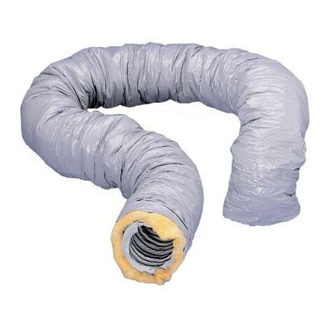 Atlantic – Conduit souple VMC Ø 80mm – Longueur 6m – Calorifugé avec pare-vapeur PVC – 423050