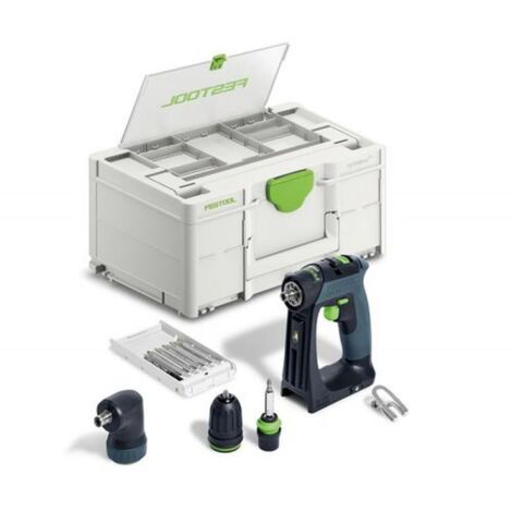 Festool – Perceuse visseuse sans fil 18V – Couple max 40Nm – Mandrin 10mm – Coffret avec embouts et clip ceinture – Pour bois et métal (1/10)