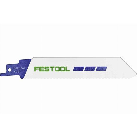 Festool – Lame de scie sabre pour métal – Longueur 230 mm – Lot de 5 pièces – Découpe acier et métaux non ferreux jusqu'à 8 mm