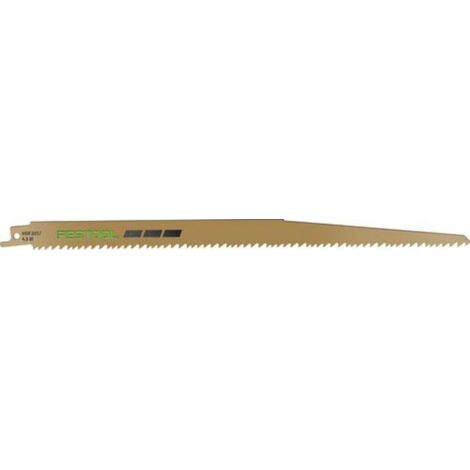 Lame de scie sabre Festool HSR, longueur 305 mm, UE 5 pièces, pour bois avec clous