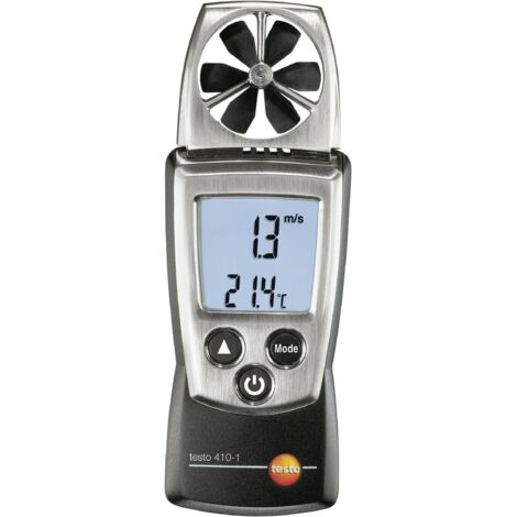 Testo – Anémomètre compact 0.4 à 20 m/s – Mesure vitesse et température – Autonomie 100h – Indice de protection IP10 - Q79173