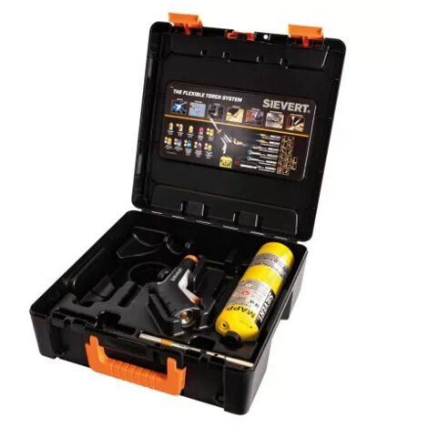 Kit de soudage et découpe à flamme – SI253583 – Brûleur cyclonique pour gaz MAPP US – Poignée Powerjet UNEF 1" – Sievert