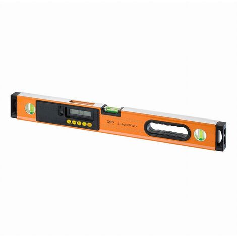 Geo Fennel – Niveau à bulle digital S-Digit 60WL+ – Précision 0.5mm – Signal sonore à 0° et 90° – Pour chantiers humides – 640010