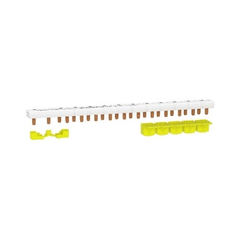 Peigne monobloc SCHNEIDER ELECTRIC Resi9 - 1P+N - 63A - 13 modules - cache dents 5M - R9PXH213R