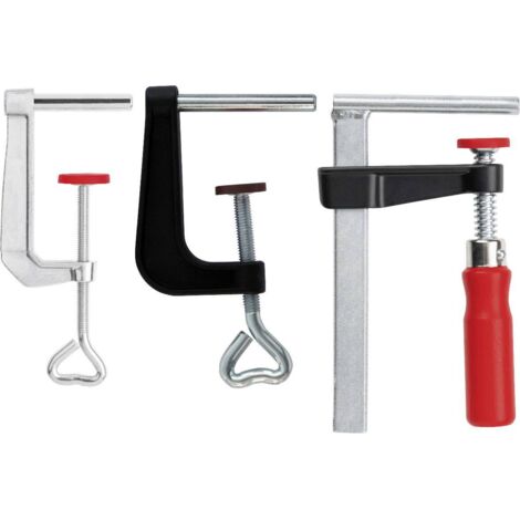 Bessey – Etau de table TK6 – Serrage 60 mm – Hauteur mâchoire 22 mm – Diamètre perçage 8 mm – Accessoire pour presse d'atelier