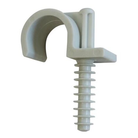 Ing Fixations – Fixation de gaines et tubes Ø 28 mm – Nylon polyamide 6 – Installation rapide – Boîte de 100 – A300500
