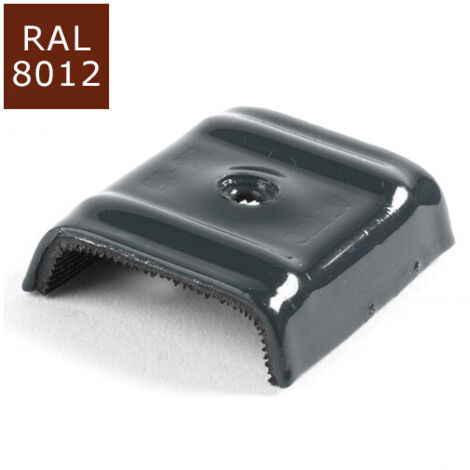 Cavalier bac acier SCELL-IT Type E1- Brun rouge RAL8012 - Sachet de 100 - CAV-TE1-8012