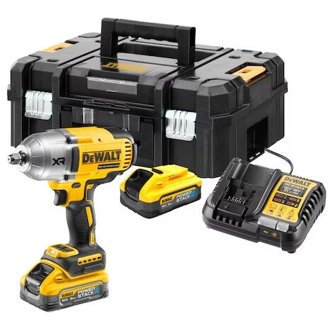 Dewalt – Boulonneuse à chocs 18V DCF900H2TQW – Couple 1396Nm – Moteur Brushless – 2 batteries POWERSTACK 5Ah incluses – Pour serrage M30 (1/10)