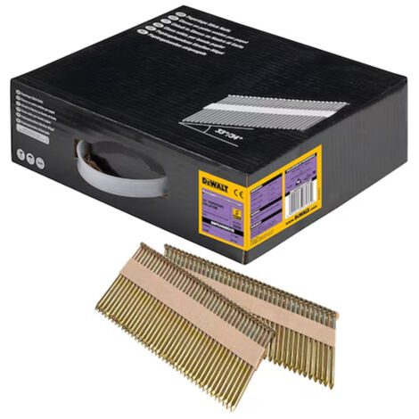 Dewalt – Clous lisses 3,1 x 90 mm – DNPT31R90G12Z – Galvanisés pour clouage intérieur et extérieur – Lot de 2200 pièces
