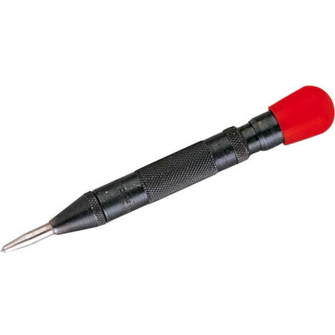 Sam Outillage – Pointeau automatique 150mm – Poignée bimatière – Réglage de puissance de pénétration – Pour perçage précis sans marteau