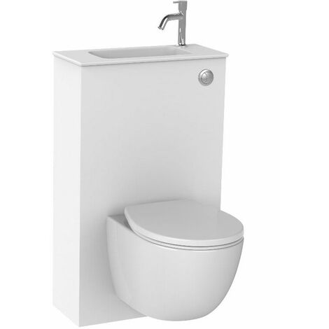 Installation d'un WC suspendu GEBERIT avec lave-mains