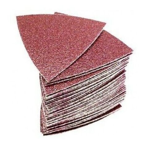 Fein – Lot de 50 feuilles abrasives non perforées 80mm – Grains 60/80/120/180/240 – Pour ponçage bois dur et teck – Fixation auto-agrippante