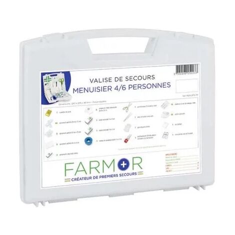 Trousse de secours menuisiers - Modele : MEN 2170 PP - FARMOR