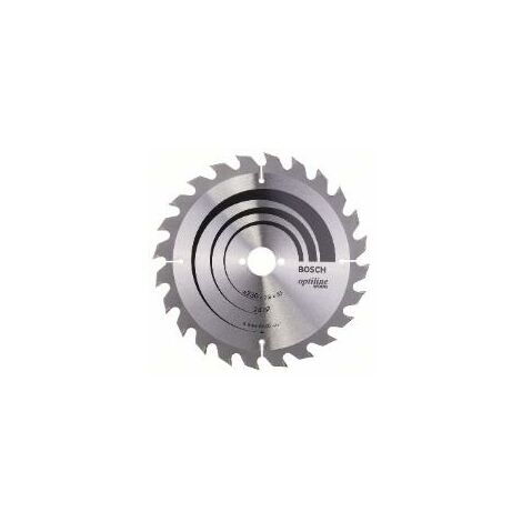 Lame de scie circulaire Bosch Optiline Wood 230x2,8x30 24Z - 2608640627
