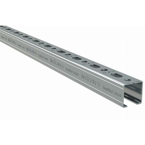 Rail de guidage RapidRail 30 x 30 mm 2 mètres – Acier galvanisé pour fixation rapide – 650530302 – Walraven
