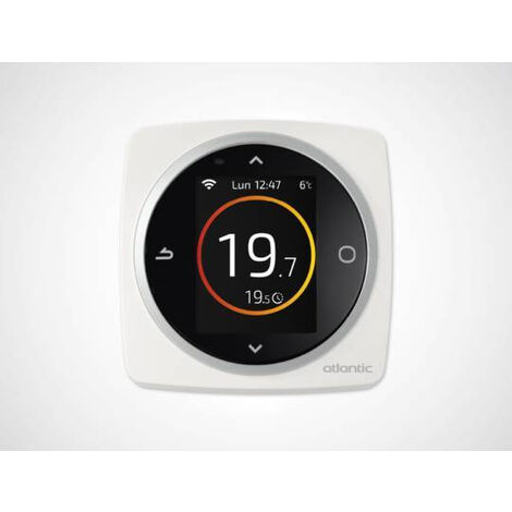 Atlantic – Thermostat modulant connecté filaire NAVILINK 125 – Pilotage à distance via application – Économies d'énergie – Compatible chaudières gaz
