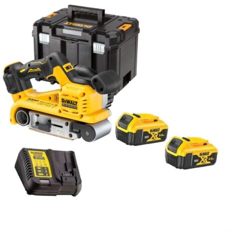 Dewalt – Ponceuse à bande sans fil 18V DCW220P2QW – Vitesse réglable 8000-13500 orb/min – Sac à poussière et connexion aspirateur – Pour bois dur (1/10)