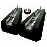 Paire de supports de sol mini rubber 400mm 300kg – Pour béton armé – Résistance 300kg – AS400PMBFP – EID