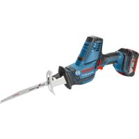 Bosch Professional – Scie-sabre sans fil 18V – 2 batteries 5,0Ah – Profondeur de coupe 200mm – Moteur ergonomique pour sciage précis - GSA18VLIC