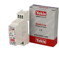 Yokis – Télérupteur radio modulaire 10A monophasé – Commande filaire ou radio – 2000W max – Temporisation 2s à 4h – MTR2000MRP