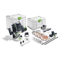 Festool – Défonceuse OF 2200 EB-Set 2200W – Alimentation secteur – Vitesse 10000-22000 min⁻¹ – Réglage profondeur 80mm – 576220