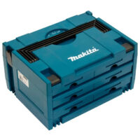 Makita – Mallette de transport MAKSTOR P84333 – 6 tiroirs avec séparateurs – Dimensions 395x295x215mm – Compatible système MAKPAC