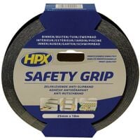 Ruban adhésif Safety Grip noir 50 mm x 18 m HPX