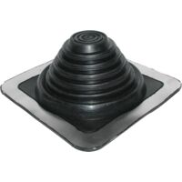 Etanco – Sortie de toit Pipeco embase carrée N°4 100°C – Noir – Ø70 à 177 – Caoutchouc flexible absorbant les vibrations – Garantie 20 ans
