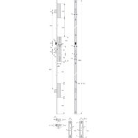 Assa Abloy – Coffre têtière filante 3 points – Acier inox 24 x 6 mm – Entraxe 92 mm – Serrure conforme norme NF P26.301 – 6370410A