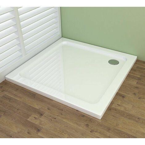 MIQU 90 x 90 cm Duschkabine Eckeinstieg Duschwand Dusche Duschabtrennung mit 90x90 Duschtasse ESG Glas