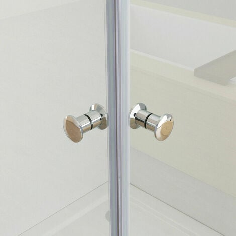 MIQU 90 x 90 cm Duschkabine Eckeinstieg Duschwand Dusche Duschabtrennung ESG Glas