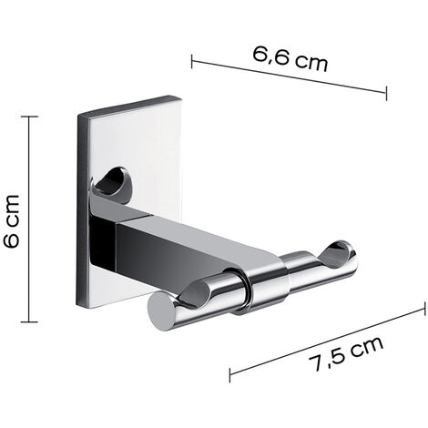Barra Porta Abiti In Acciaio Cromato / Cm. L.120xH.10 - Foto 6