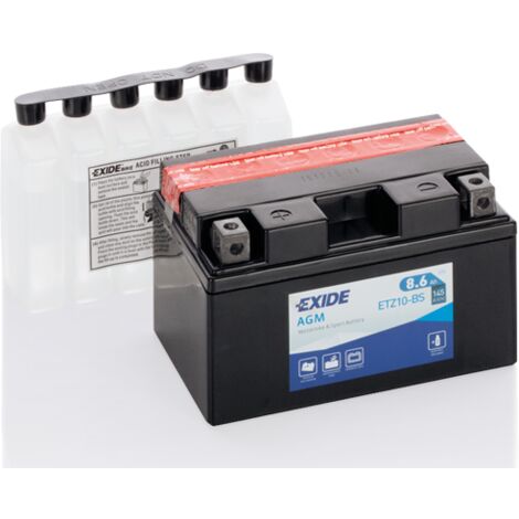 Batería Tudor YTZ10S-BS para moto AGM Hermética Exide