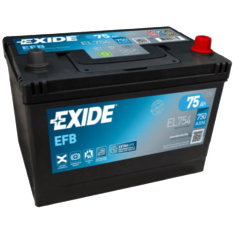 Batería de Coche Tudor 75Ah EFB EL754 START/STOP